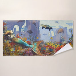 Mermaid Fantasy Badehandtuch