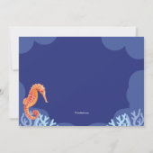 Mermaid Fantasy Birthday Party Einladung (Rückseite)