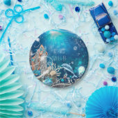 Mermaid Fantasy Blonde Enchande Beach Party Pappteller (Party)