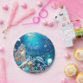 Mermaid Fantasy Blonde Enchande Beach Party Pappteller (Party)