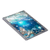 Mermaid Fantasy Blonde verzauberte Beach Fantasy Notizblock (Rechte Seite)