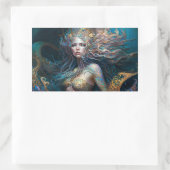 Mermaid Fantasy Dreams Rechteckiger Aufkleber (Tasche)