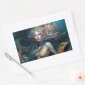 Mermaid Fantasy Dreams Rechteckiger Aufkleber (Umschlag)