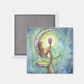 Mermaid Fantasy Fairy Art von Molly Harrison Magnet (Vorderseite/Rückseite)