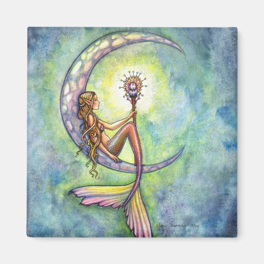 Mermaid Fantasy Fairy Art von Molly Harrison Magnet (Vorne)