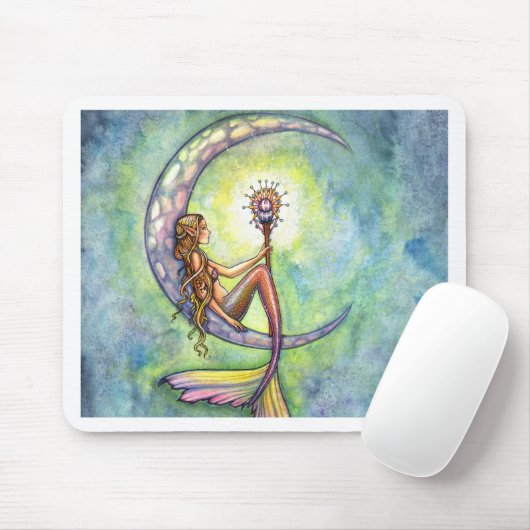 Mermaid Fantasy Fairy Art von Molly Harrison Mousepad (Mit Mouse)
