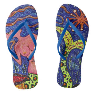 Mermaid Fantasy Flip Flops Badesandalen
