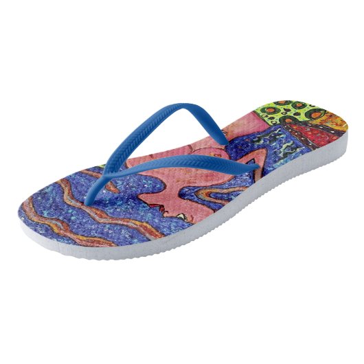 Mermaid Fantasy Flip Flops Badesandalen (Schrägansicht)