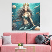 Mermaid Fantasy Leinwanddruck (Insitu (Wohnzimmer))