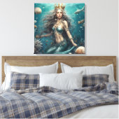 Mermaid Fantasy Leinwanddruck (Insitu (Schlafzimmer))