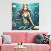 Mermaid Fantasy Leinwanddruck (Insitu (Wohnzimmer))