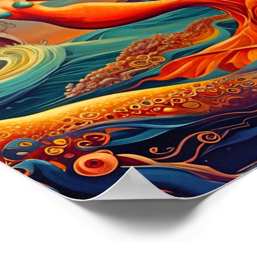 Mermaid Fantasy Print, Value Poster Paper (Matte) (Ecke)