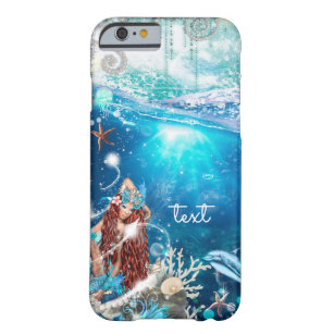 Mermaid Fantasy Red Head Verzauberter Strand Barely There iPhone 6 Hülle