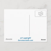 Mermaid Fantasy "The Dragonfly Necklace" Art Postkarte (Rückseite)