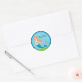 Mermaid Favor Siegel Sticker (Umschlag)