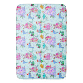 Mermaid feiert Weihnachten mit Freunden Badematte (Vorderseite Vertikal)