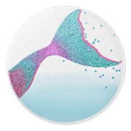 Mermaid Fin Decorative Knoblauch für Dresser Keramikknauf