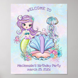 Mermaid First Birthday | Herzlich Willkommen im Wh Poster