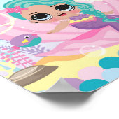 Mermaid First Birthday Poster (Ecke)