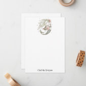 Mermaid Fish Kid's Personalisiertes Geschichten Mitteilungskarte (Vorderseite/Rückseite Beispiel)