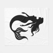 Mermaid Fleece Blanket, 50"x60" (Vorderseite (Horizontal))