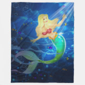 Mermaid Fleecedecke (Vorderseite)