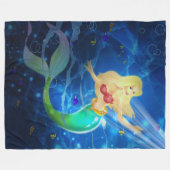 Mermaid Fleecedecke (Vorderseite (Horizontal))