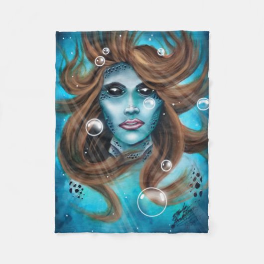 Mermaid Fleecedecke (Vorderseite)