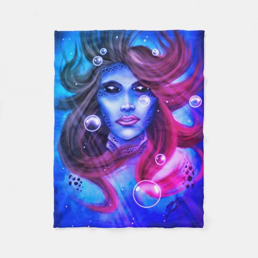 Mermaid Fleecedecke (Vorderseite)