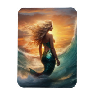Mermaid Flexible Foto Magnet