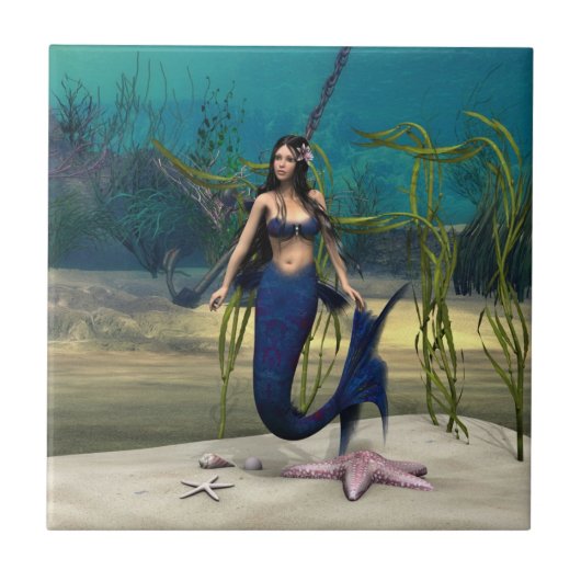 Mermaid Fliese (Vorderseite)