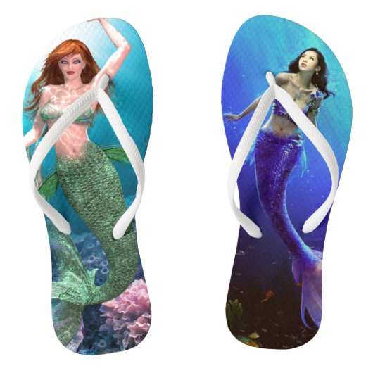 Mermaid Flip Flops Badesandalen (Fußbett)
