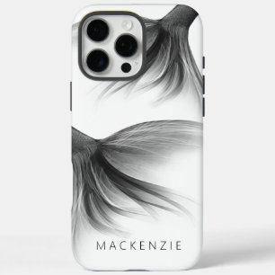 Mermaid Foil Schwanz   Silver Imitats Chrome Custo iPhone 16 Pro Max Hülle