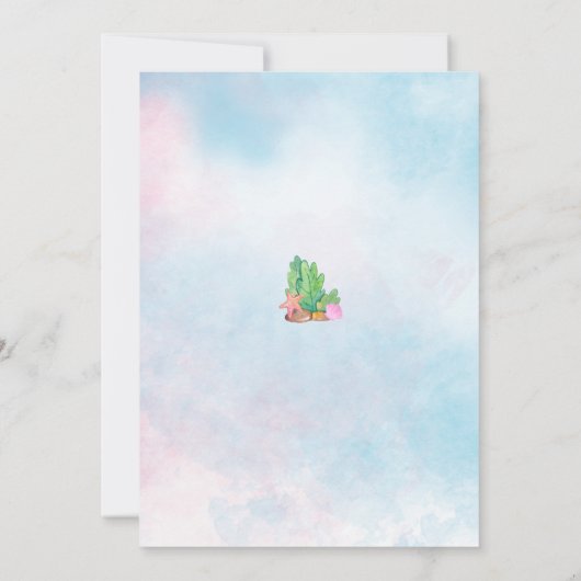 Mermaid Foto 1. 2. 3. Einladung (Rückseite)