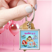 Mermaid Foto Personalisiert Schlüsselanhänger Birt