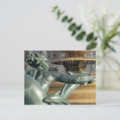 Mermaid Fountain Postkarte (Stehend Vorderseite)