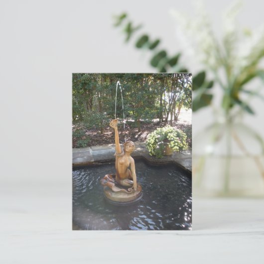 Mermaid Fountain Postkarte (Stehend Vorderseite)