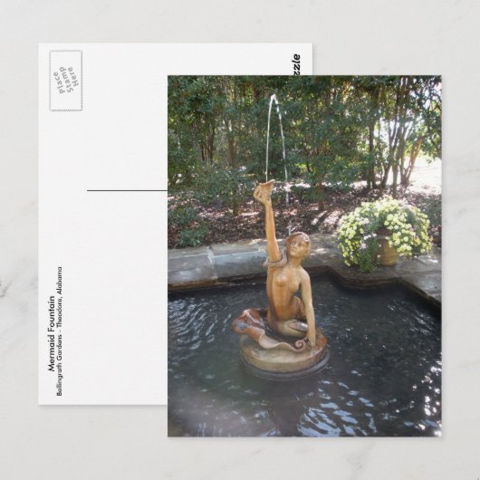 Mermaid Fountain Postkarte (Vorne/Hinten)