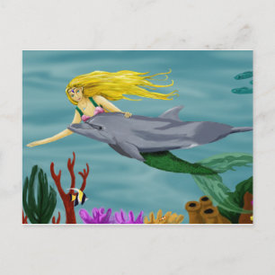 Mermaid-Freund Postcard Postkarte