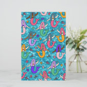 Mermaid Freunde Briefpapier (Stehend Vorderseite)