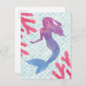 Mermaid Friends I Postkarte (Vorne/Hinten)