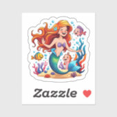 Mermaid Friends Personalized Fun set  Sticker (Blatt)
