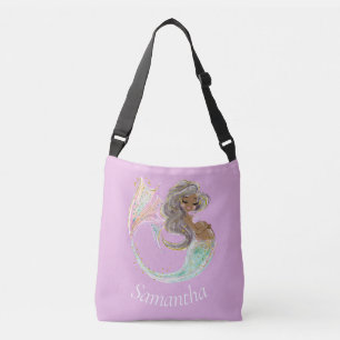 Mermaid Future Mama Babydusche. Unter dem Meer. Cr Tragetaschen Mit Langen Trägern