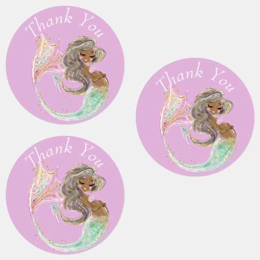 Mermaid Future Mama Babydusche. Unter dem Meer. Etiketten (Gruppe)