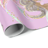 Mermaid Future Mama Babydusche. Unter dem Meer. Wr Geschenkpapier (Rolleneckpunkt)