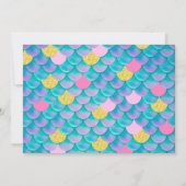 Mermaid Geburtstag Vielen Dank, dass Sie Karten (Rückseite)