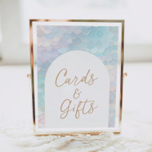 Mermaid Geburtstagsparty Cards und Geschenke-Zeich