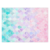 Mermaid Geburtstagsparty für Mädchen Tablecloth Tischdecke (Vorderseite (Horizontal))