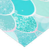 Mermaid Geburtstagsparty für Mädchen Tablecloth Tischdecke (Schrägansicht)