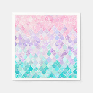 Mermaid Geburtstagsparty Supplies, Paper Napkins Serviette
